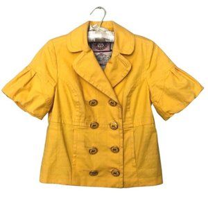 Juicy Couture Yellow Jacket with 8 Gold Buttons